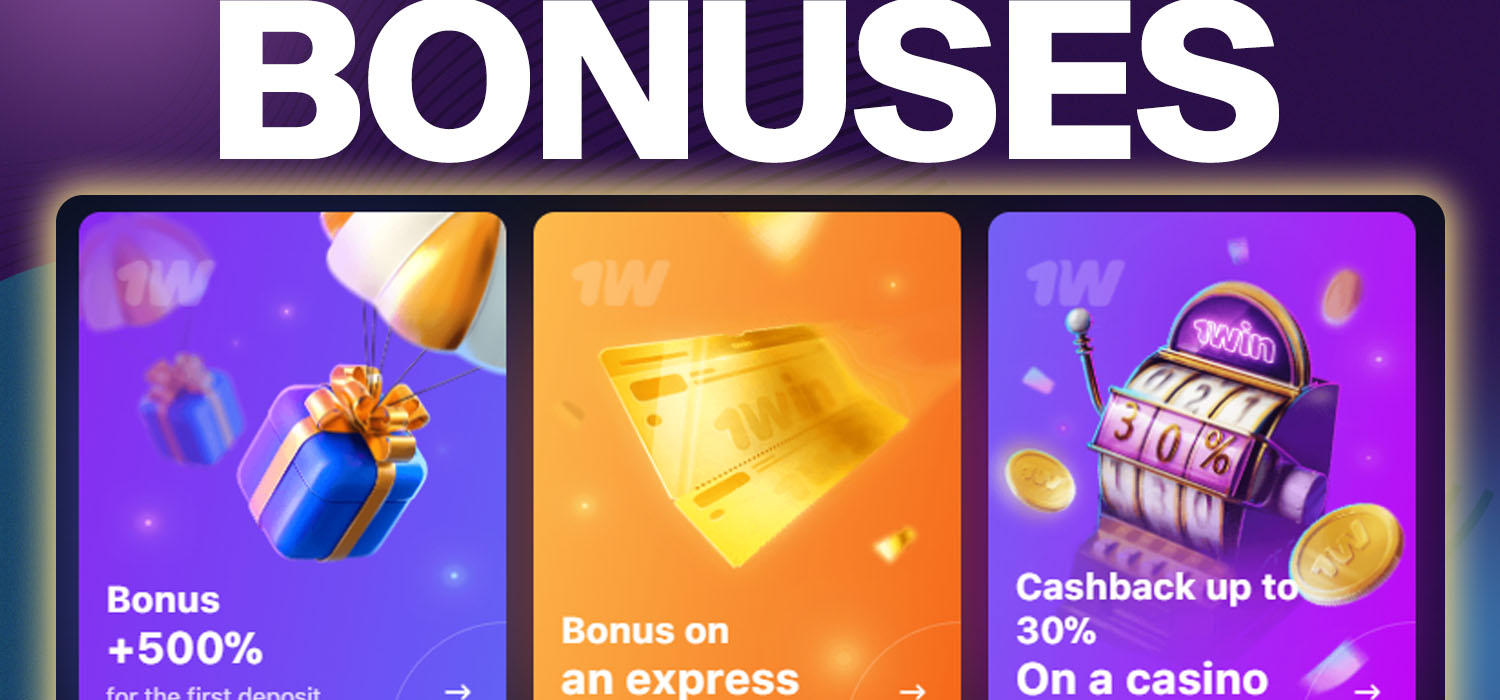 bonuses casino 1win