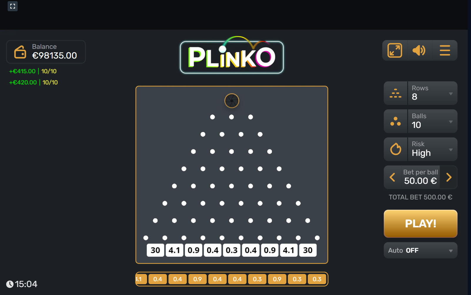 plinko demo