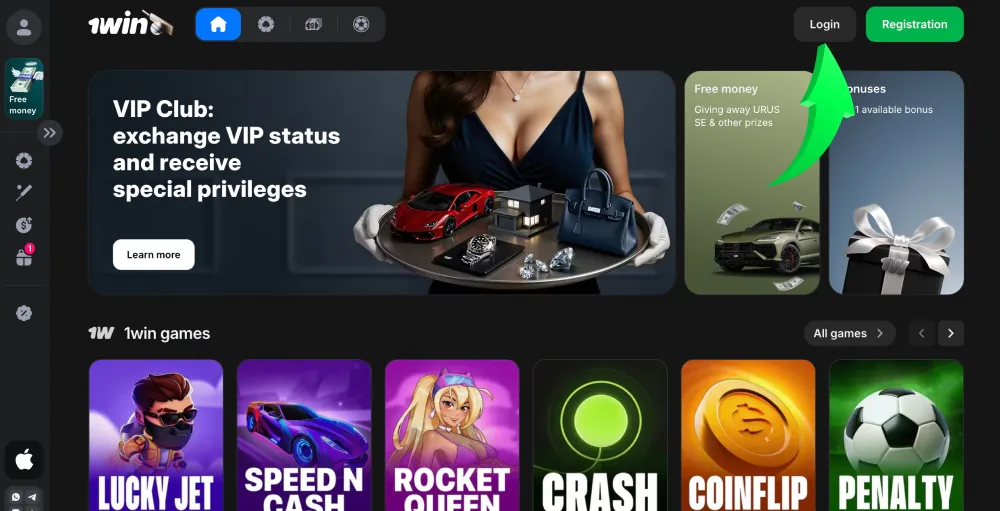 1Win login